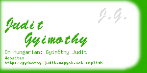 judit gyimothy business card
